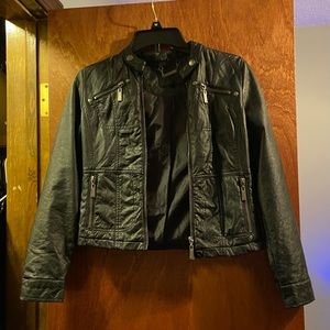 Faux leather jacket